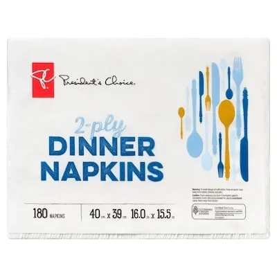 2-Ply Dinner Napkins, 180 Sheets