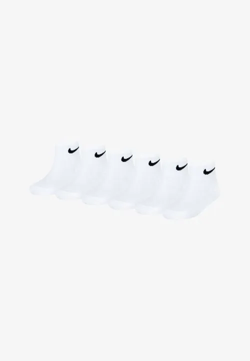 QUARTER UNISEX 6 PACK - Sokker - white