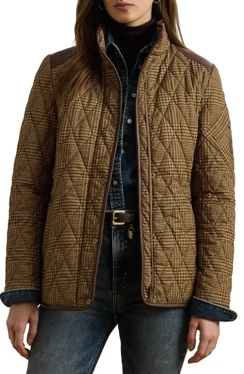 Houndstooth Quilted Barn Jacket