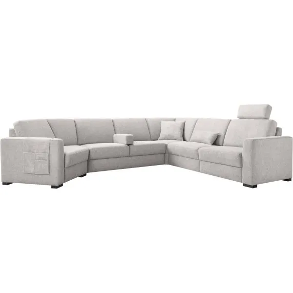 Hoekbank rechts Muscolo grijs relaxfunctie premium comfort