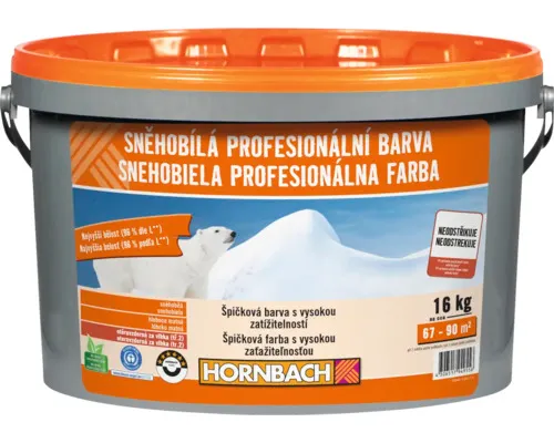 Barva na zeď Hornbach Sněhobílá profesionální bez konzervantů 16 kg
