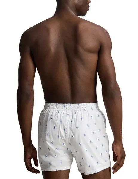 3-Pack Cotton Boxer White/Blue Stripe