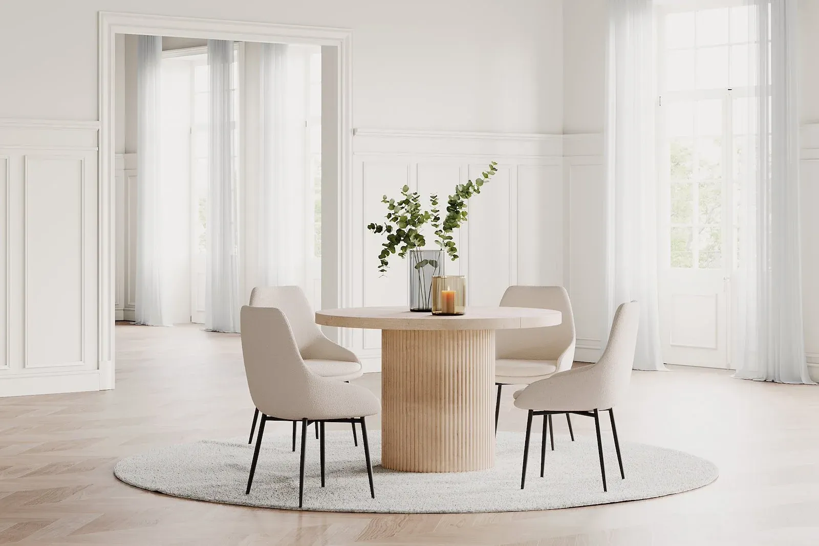 Visby rundt spisebord