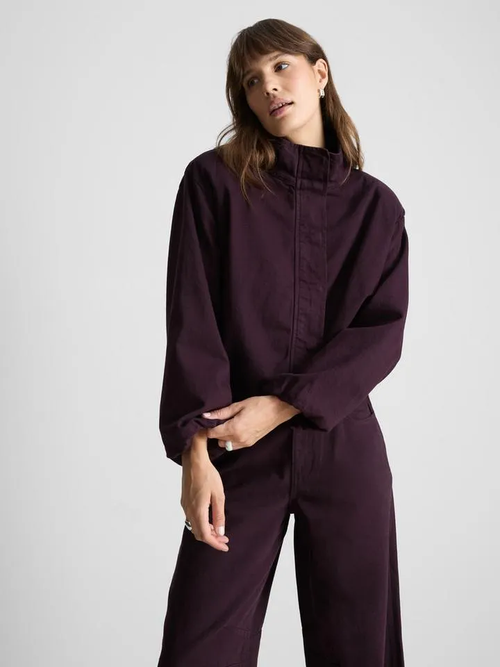 Veste en jean à col cheminée Paula Echevarría
