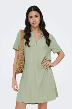 Vestido corto camisero