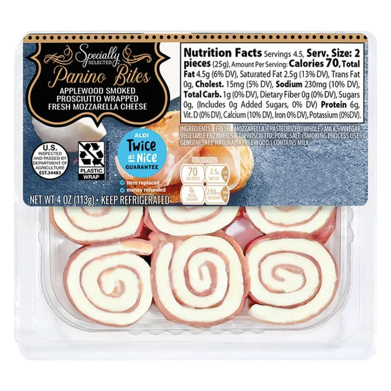 Specially Selected Applewood Smoked Prosciutto Panino Bites