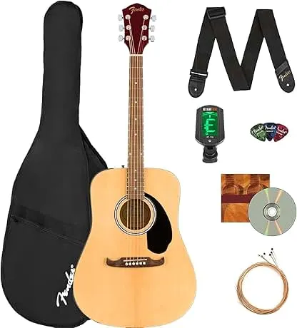 Fender FA-125 Dreadnought Acoustic Guitar - Natural Bun…