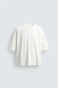 BOXY FIT TEXTURED SWEATSHIRT