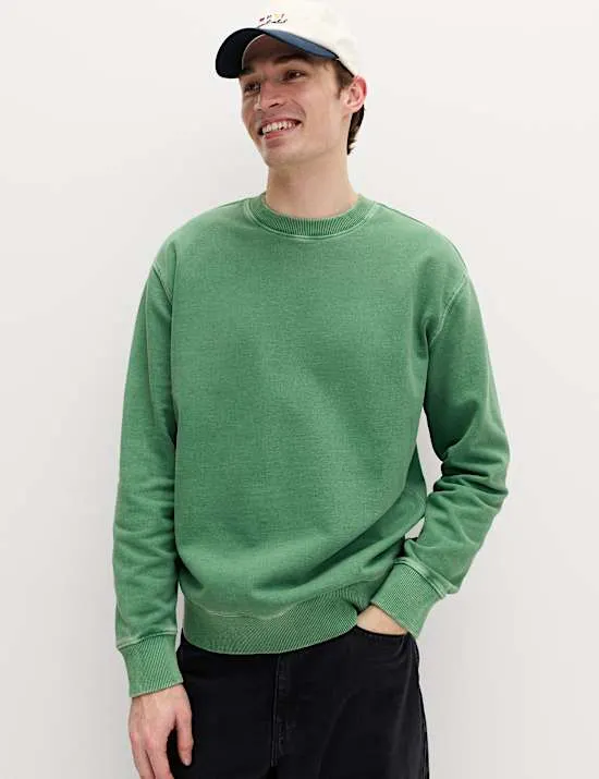 Pure Cotton Garment Dye Sweatshirt