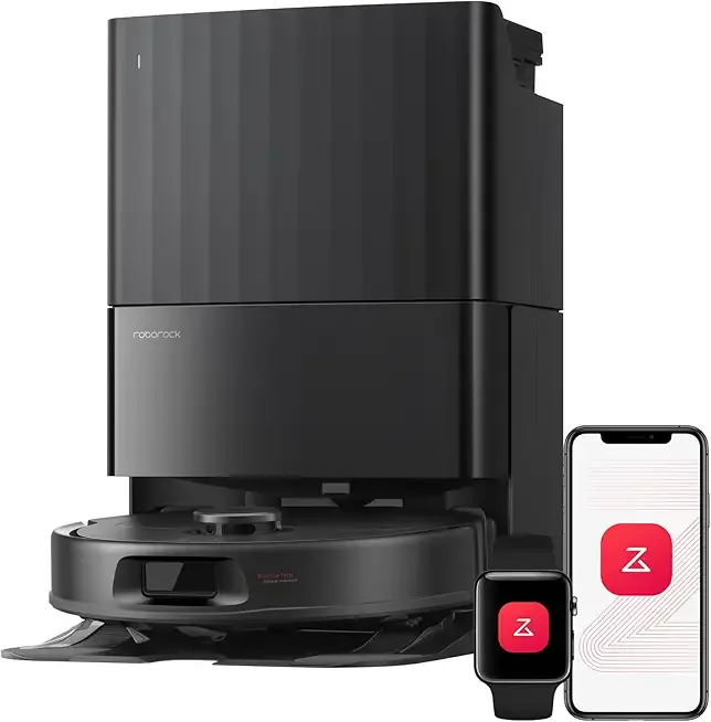 Qrevo S Pro Robot Vacuum and Mop, 18,500Pa Suction, Multifunctional Dock with 167℉ Mop Self-Cleaning, Smart Obstacle Avoidance, Anti-Tangle Brush, Liftable Spinning Mop, Black