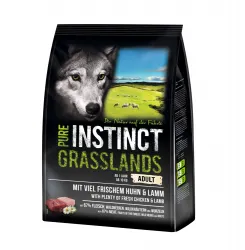 PURE INSTINCT GRASSLANDS mit Huhn, Lamm für Hunde 1 kg