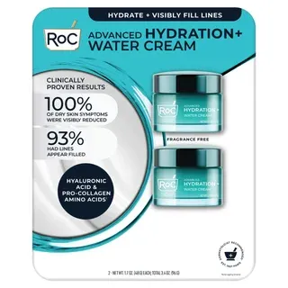 ROC Advanced Hydration + Water Cream, 1.7 oz, 2-pack