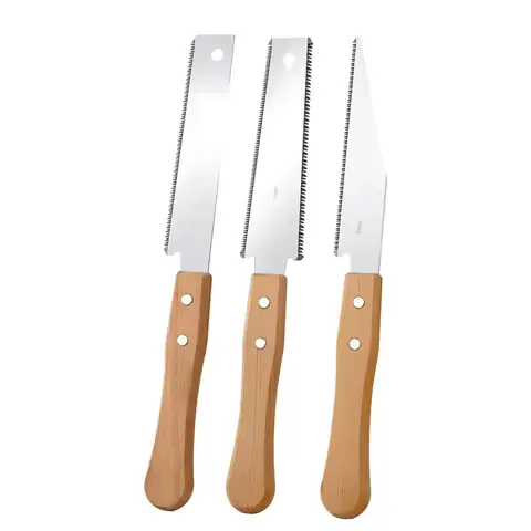 Japanese Style Hand Saw Non-slip Wooden Handle Pull Saw Flush Cut Saw Flexible Handsaw Woodworking Cutting Tool Hand Saw