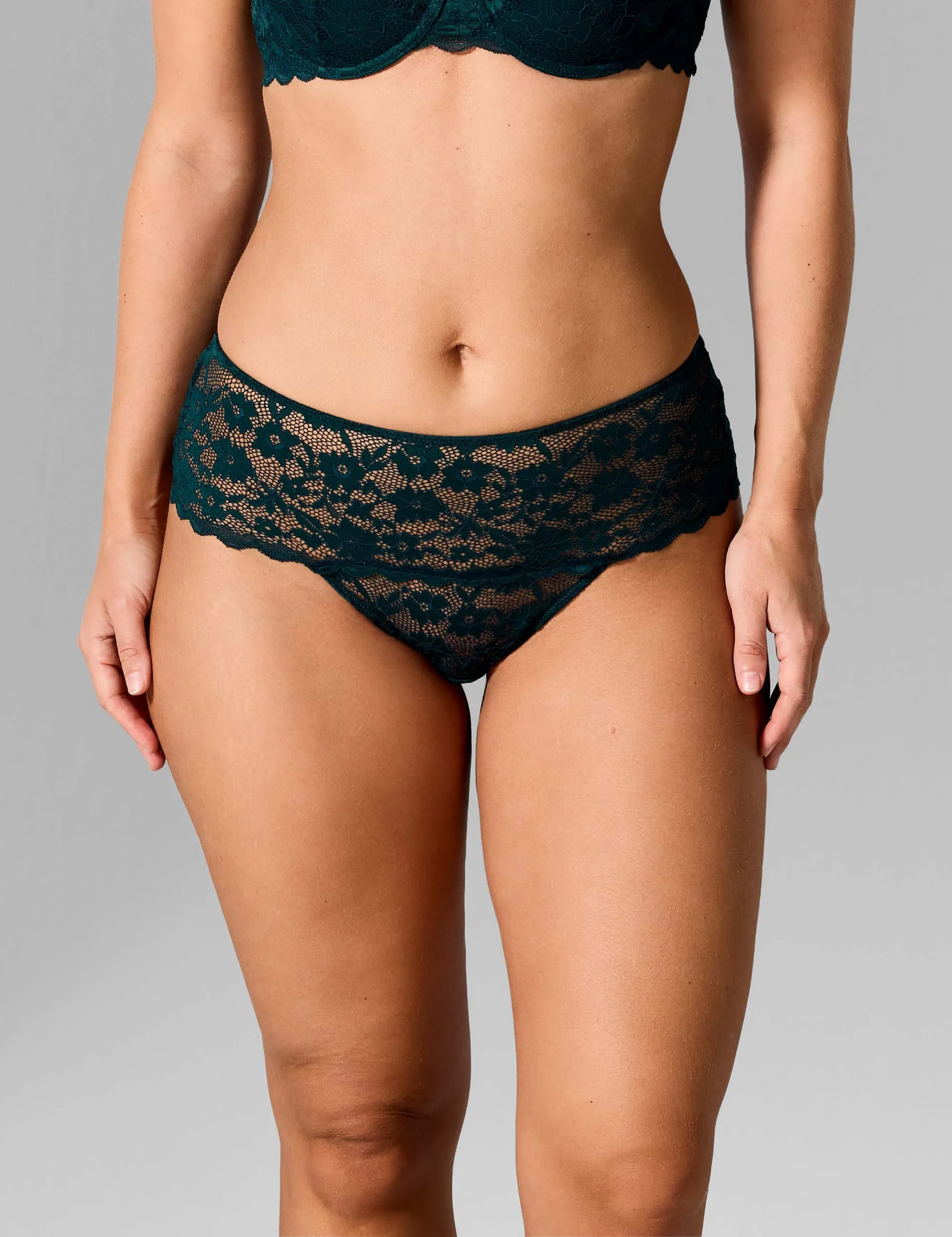 Madelon gebandeerde slip groen