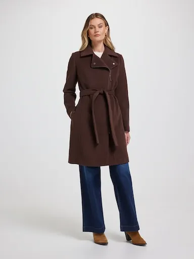 Just Jeans Chloe Zip Wrap Coat