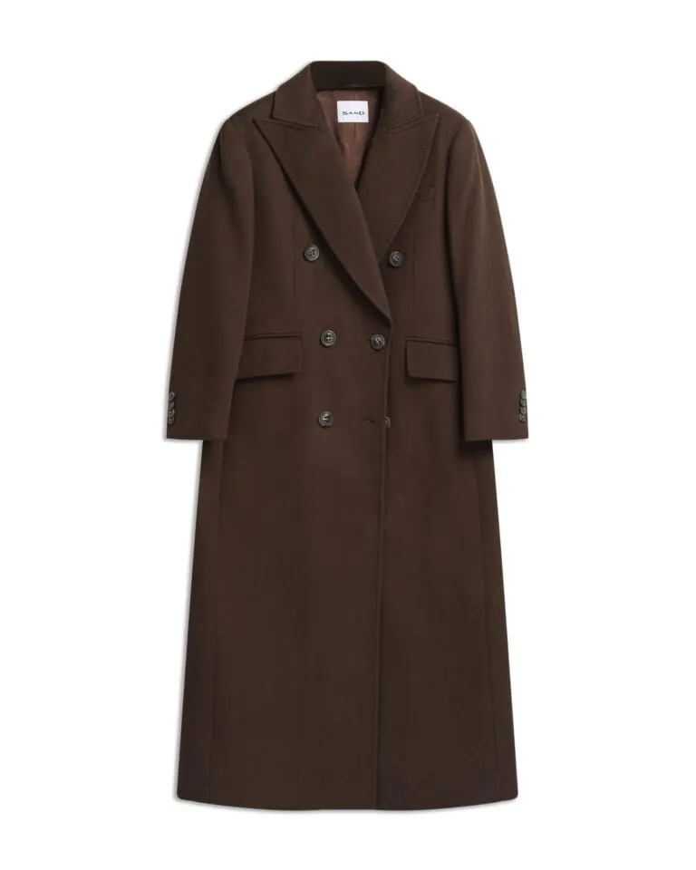 Sedum X Long Cashmere Coat - Brun