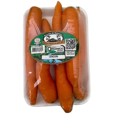 cenoura orgânica 500g