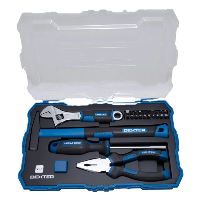 Kit di utensili assortiti DEXTER, 25 pezzi