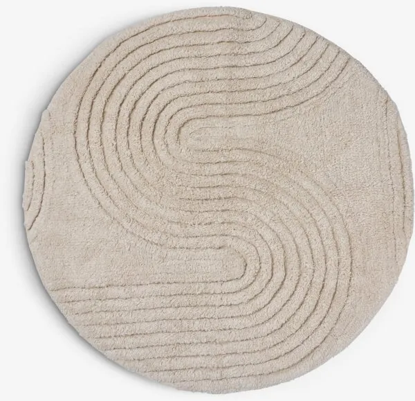 Badmat RYSSBY Ø70 cm naturel