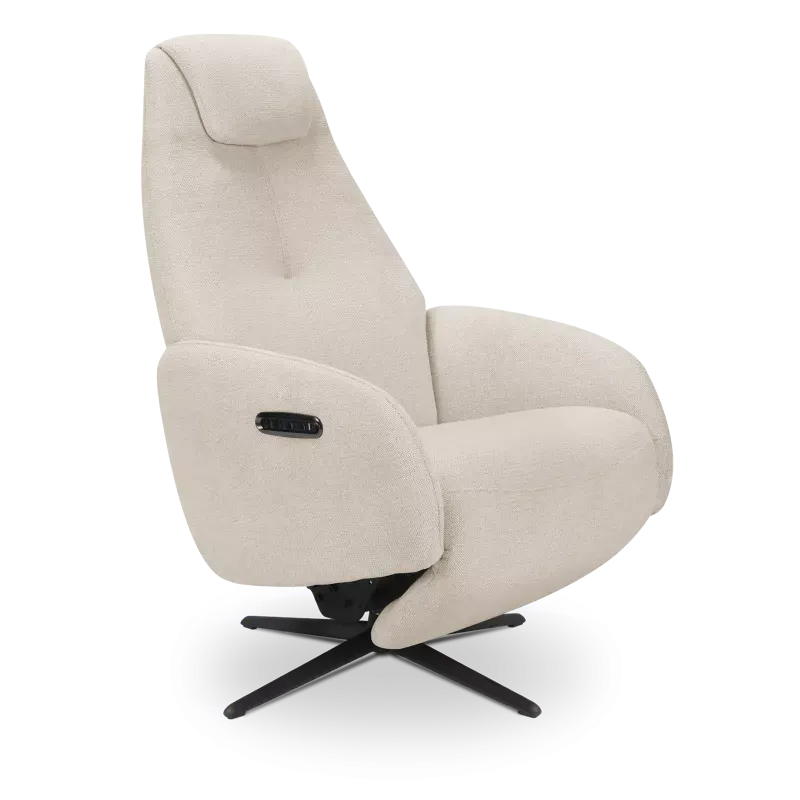 Relaxfauteuil (elektrisch/zwart) Davoli - Sneak Linen