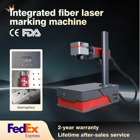30W integrated fiber laser marking machine laser engraving machine