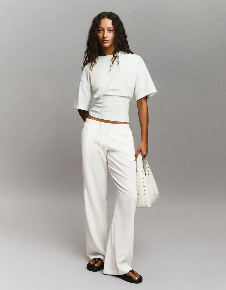 Kalhoty s elastickým pasem