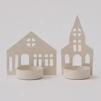 Tealight holder White House Assorted Designs
