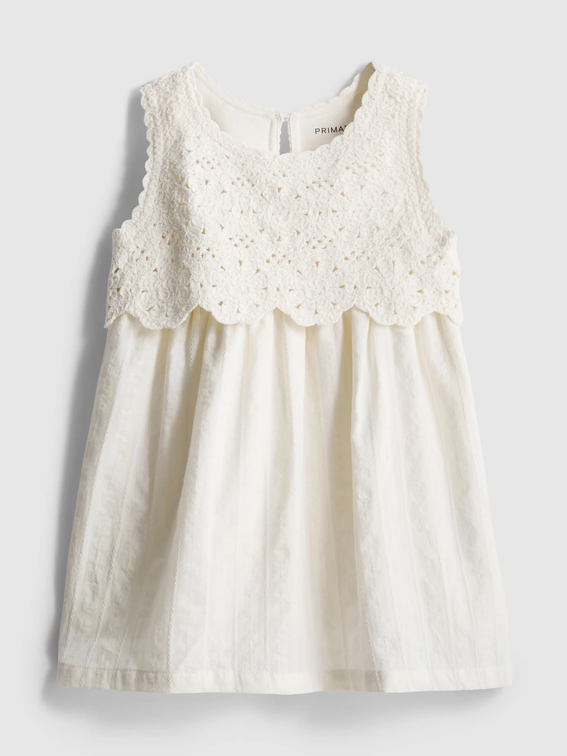 0–36 mois | Robe à smock sans manches en crochet