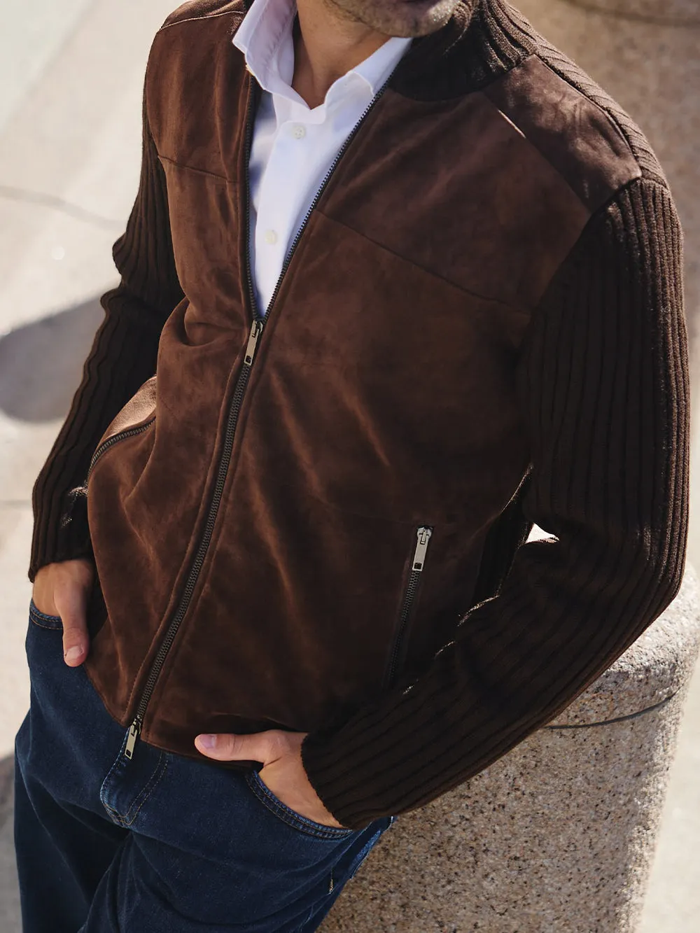 GIACCA ZIP PELLE