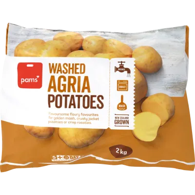 Pams Washed Agria Potatoes 2kg