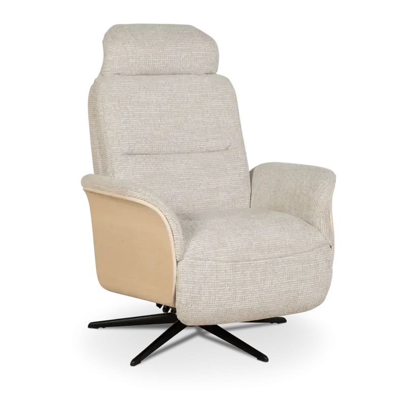 Relaxfauteuil Cadiz - handmatig - stof Coco Champagne