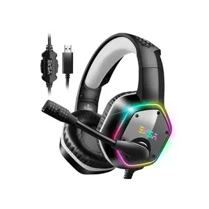 Auriculares Gamer EKSA E1000. Led RGB . Con Micrófono. Sonido Envolvente 7.1