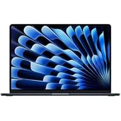 Apple 2025 MacBook Air 15-inch Laptop with M4 chip: Built for Apple Intelligence, 15.3-inch Liquid Retina Display, 16GB Unified Memory, 256GB SSD Storage, 12MP Center Stage Camera, Touch ID; Midnight
