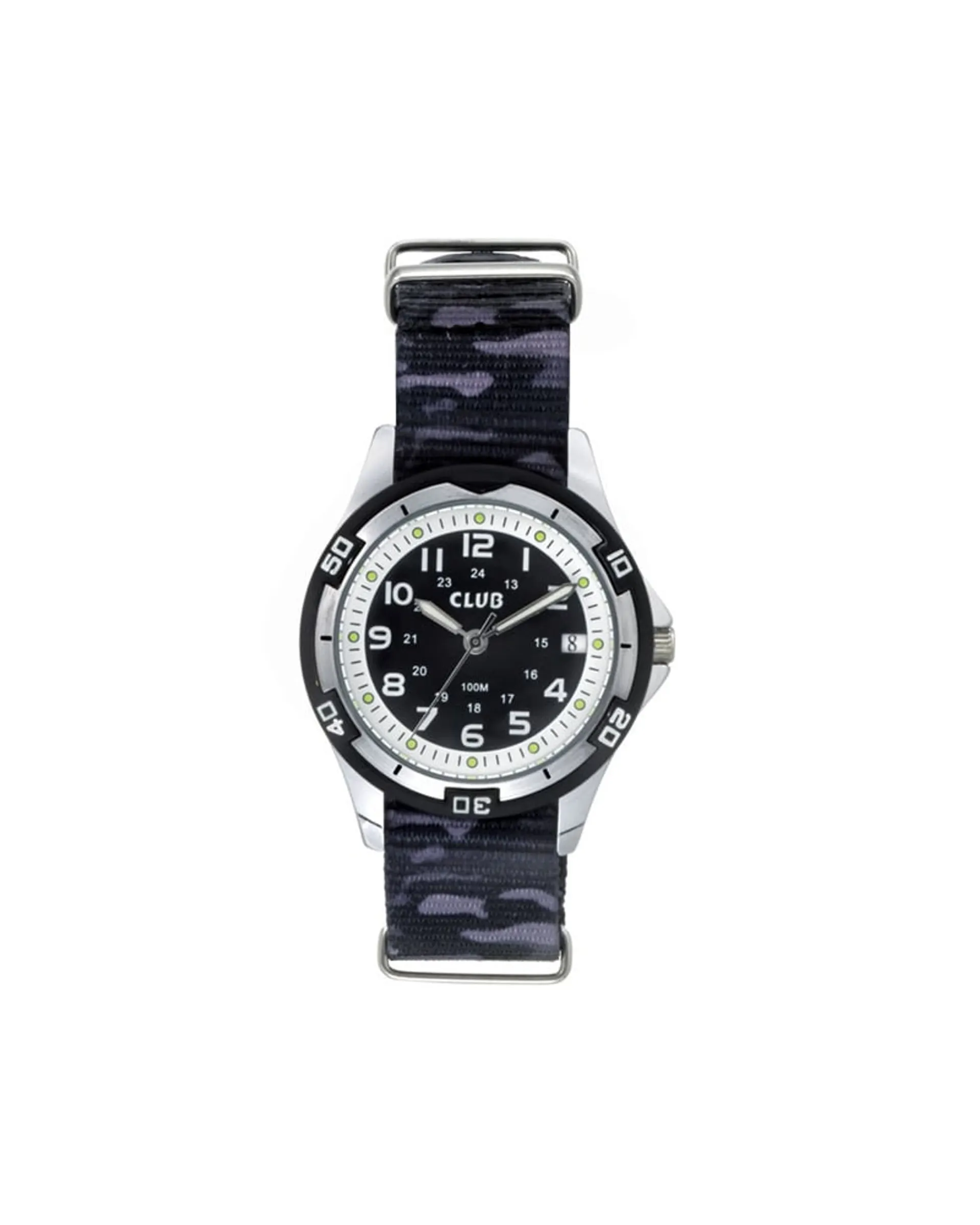 Nato sort barneklokke (33mm)
