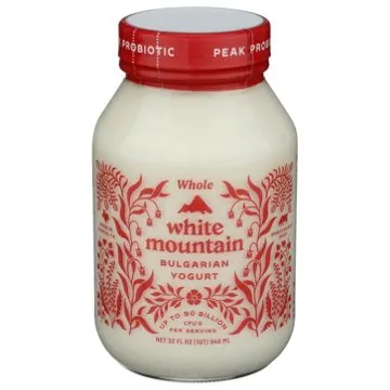 White Mountain Plain Whole Milk Bulgarian Yogurt, 32 oz
