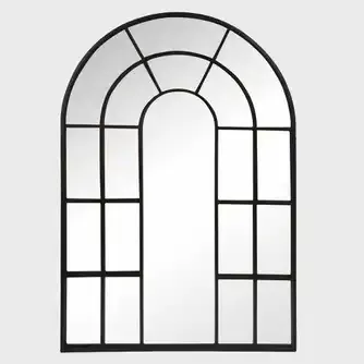 Rembrandt Chrysler Metal Mirror Black 90x60cm