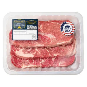 Premium Bone-In Pork Shoulder Steak, per lb