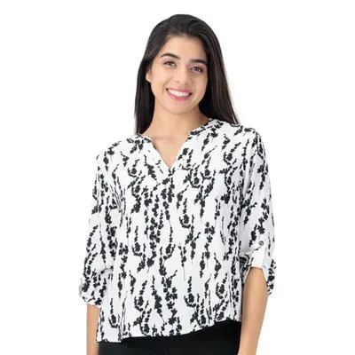 Blusa Mxstaza Mujer Diseño Full Print Cuello V