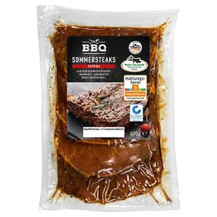 Schweine-Sommersteaks gewürzt 600 g