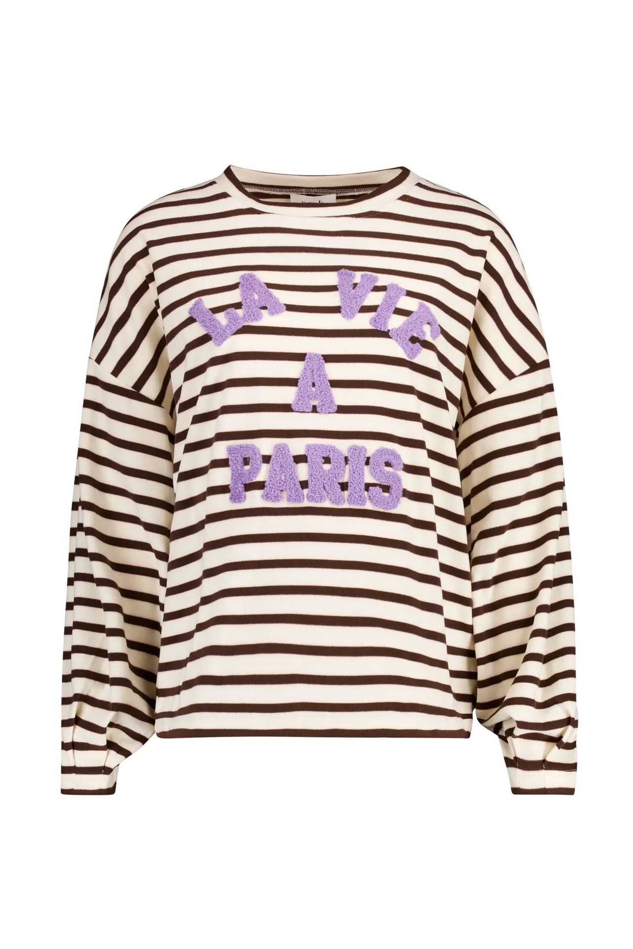 Gestreepte sweater "La vie à Paris"