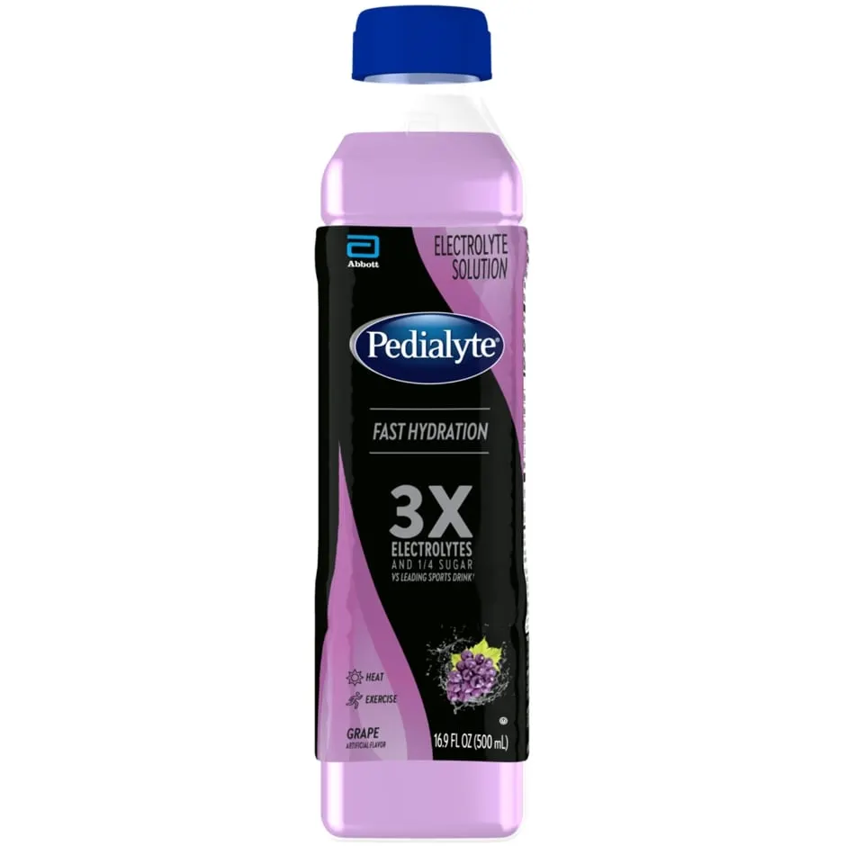 Pedialyte Grape Sports Drink, 16.9-oz. Bottle