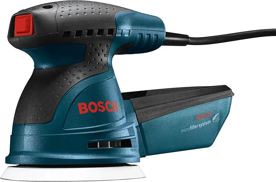 Bosch ROS20VSC-RT 5 in. VS Palm Random Orbit Sander Kit with Canvas Carrying Bag (Renewed)