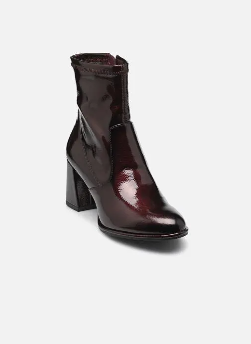 Lage enkellaarsjes 25357-41 dames bordeaux