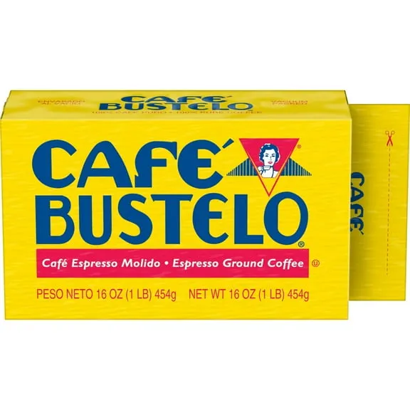 Best seller Cafe Bustelo Ground Coffee, Dark Roast, 16 oz Brick $9.36 Was $12.80 58.5 ¢/oz