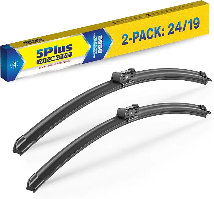 5 PLUS Custom-Fit Wipers For 2011-2023 VW Jetta Wiper Blades,24"+19"-2 PACK