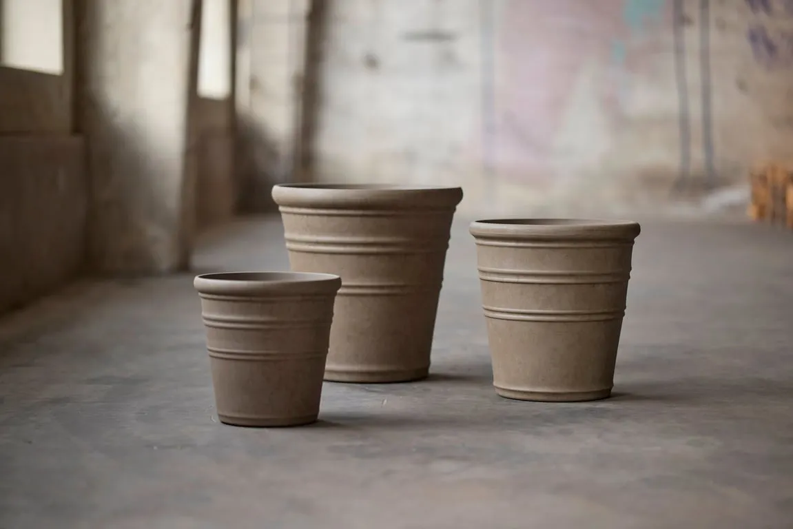 Palma blomsterurne sand 35x35x35cm