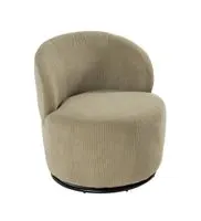 Drehbarer Loungesessel, ca. 73 x 74 x 74 cm - Graugrün