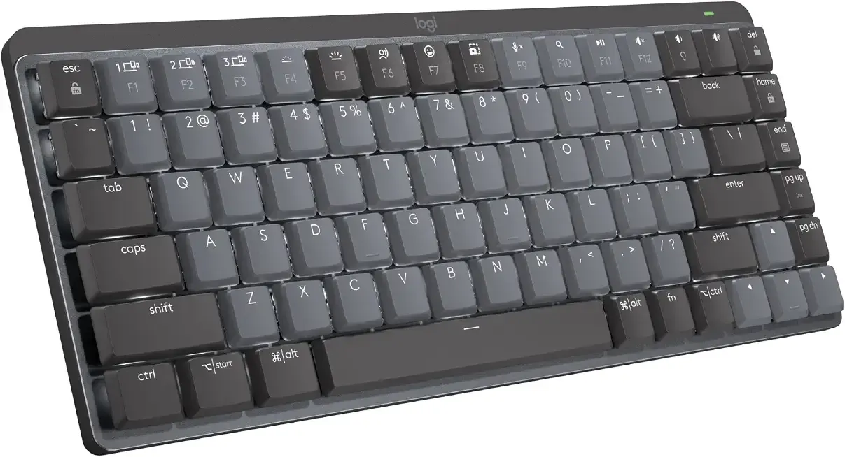 MX Mechanical Mini Wireless Illuminated Keyboard Tactile Quiet | Illuminated, backlit, Bluetooth, USB-C, macOS, Windows, Linux, iOS, Android