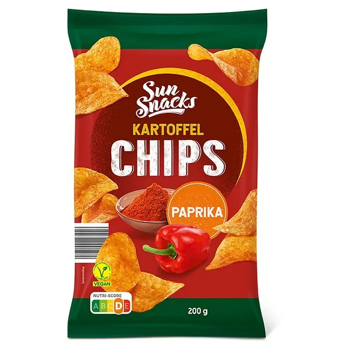 SUNSNACKS Chips Paprika 200 g