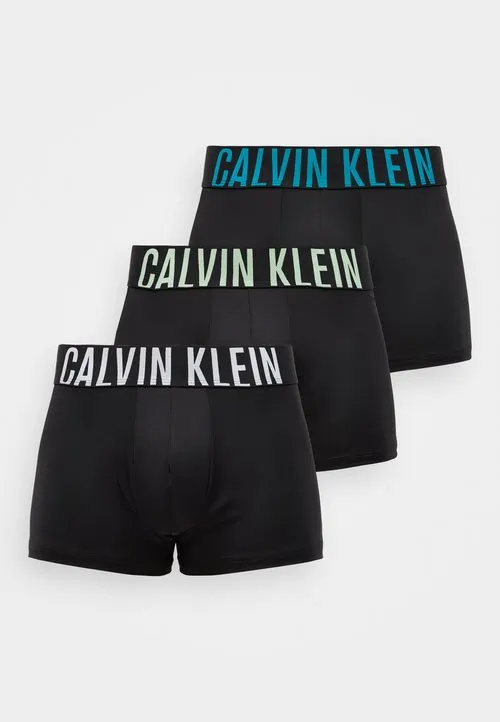 TRUNK INTENSE POWER 3 PACK - Boksershorts - black/white/teal breeze